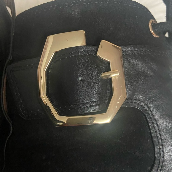 Louise et Cie Black and Gold Combat Boots - Picture 4 of 6